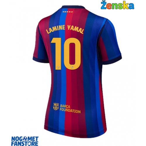 Barcelona Lamine Yamal #10 Domaci Dres za Ženska 2026-27 Kratak Rukav